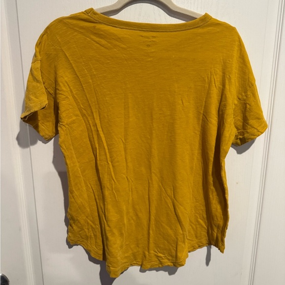 Madewell Mustard Short Sleeve Tee - Picture 3 of 4